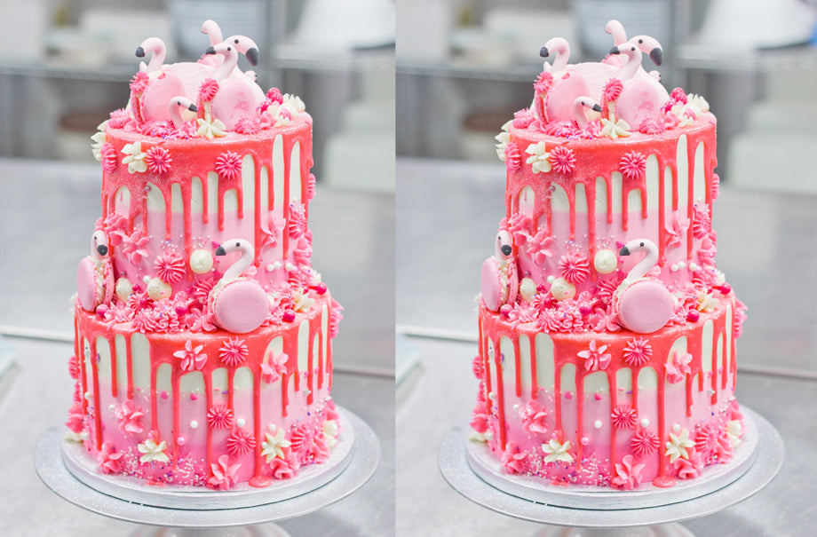 Flamingo & Pineapple Cake